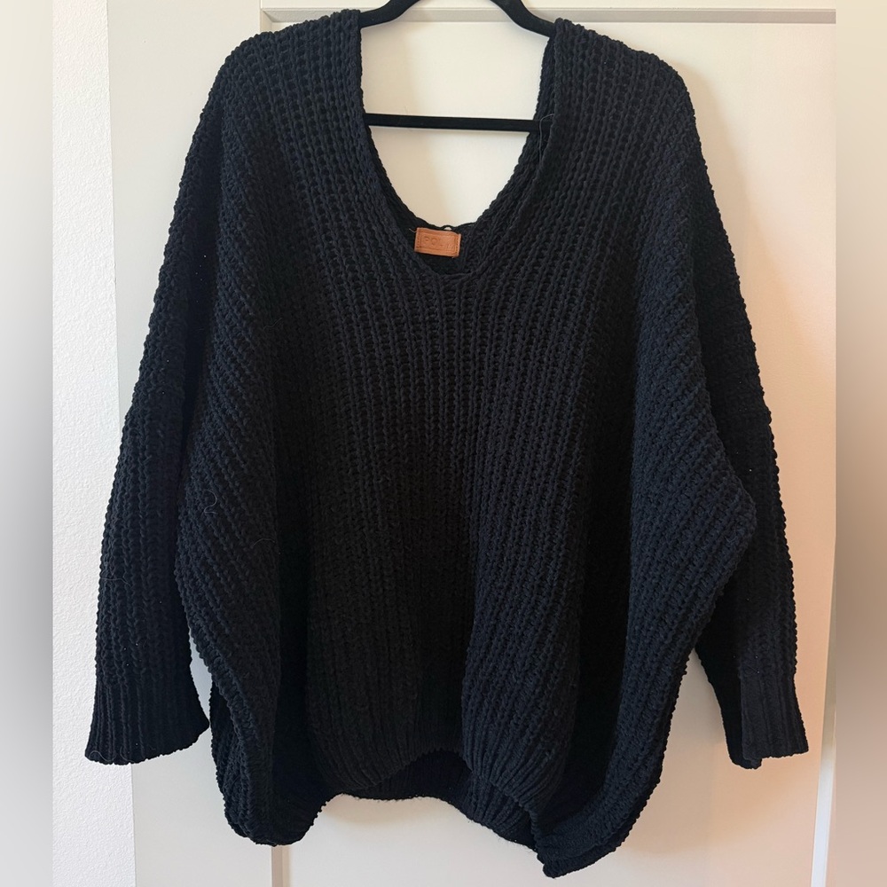 POL Black Women's Sweater